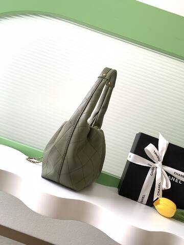 Chanel Hobo Olive green shoulder AAA Quality Replica