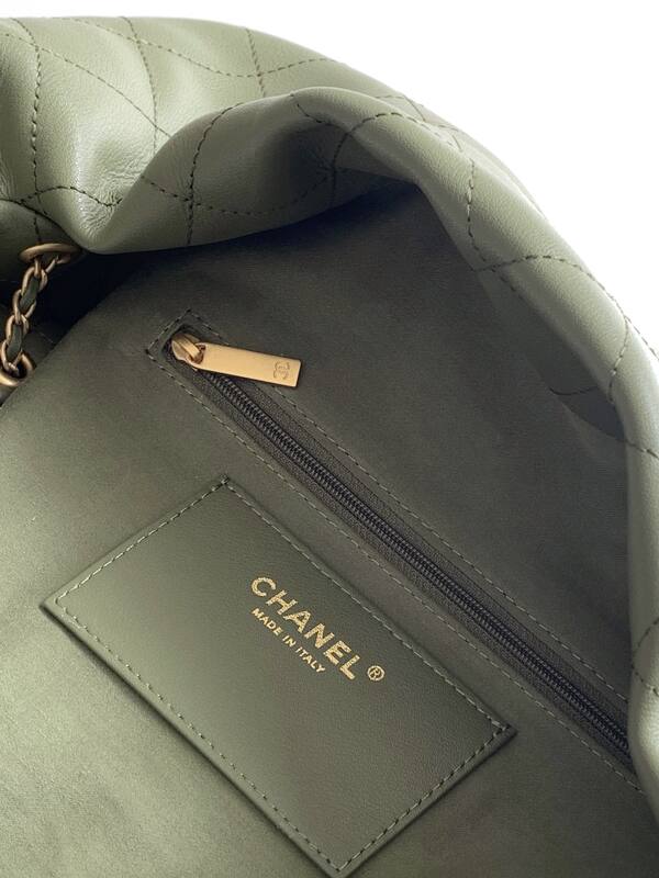 Chanel Hobo Olive Green shoulder — Top Quality Replica