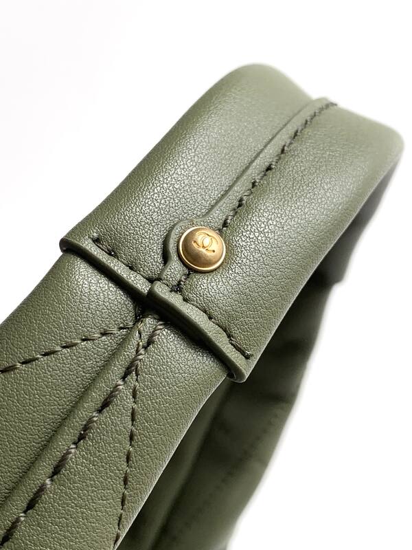 Chanel Hobo Olive Green shoulder — Top Quality Replica