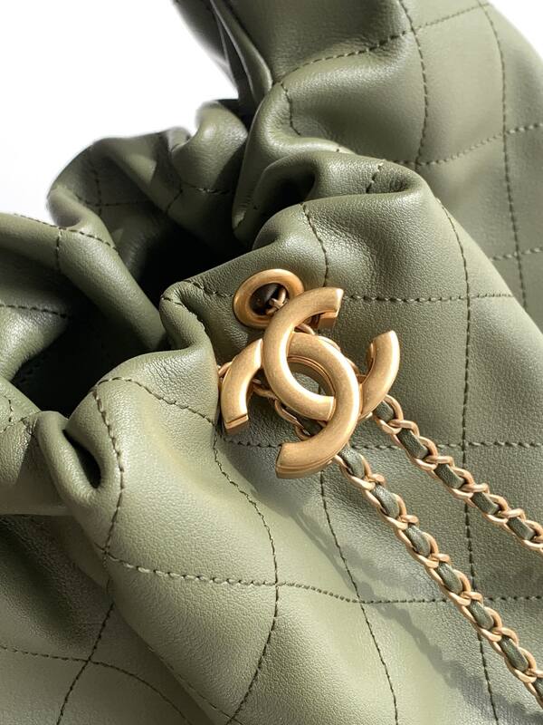 Chanel Hobo Olive Green shoulder — Top Quality Replica