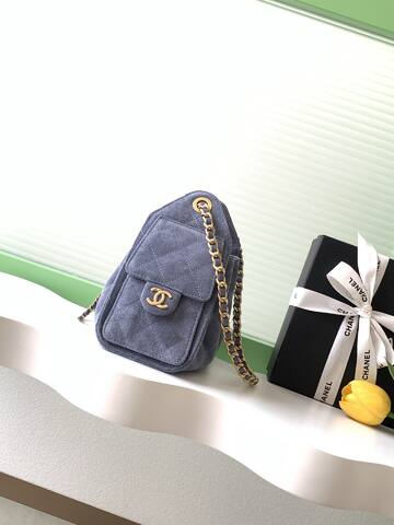 Chanel Blue crossbody 1 1 Replica