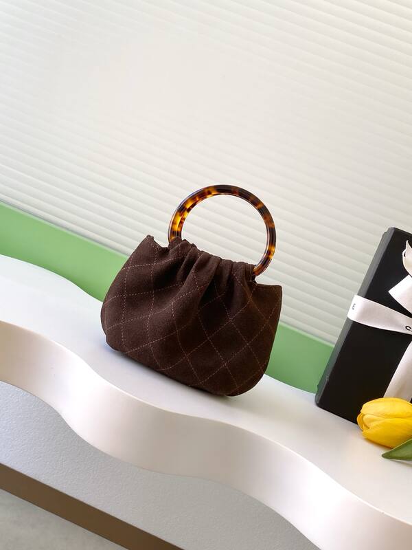 Chanel Brown suede handbag — 1:1 Replica