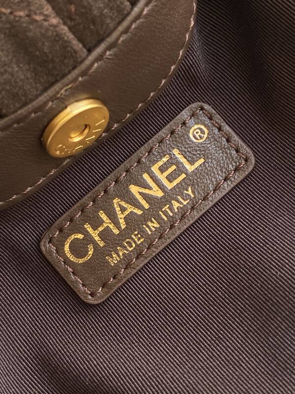 Chanel Brown suede handbag — 1:1 Replica