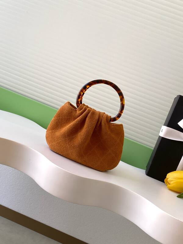 Chanel Brown suede mini handbag — Premium Replica