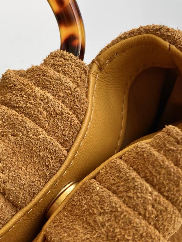Chanel Brown suede mini handbag — Premium Replica