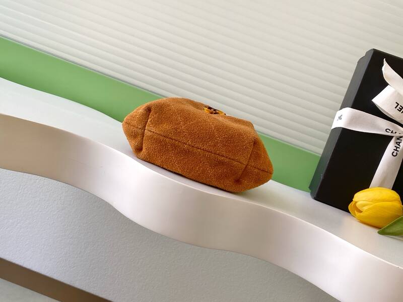 Chanel Brown suede mini handbag — Premium Replica