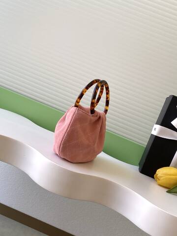 Chanel Pink suede handbag Top Quality Replica
