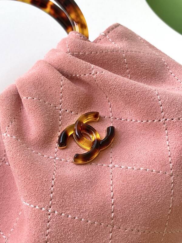 Chanel Pink suede handbag — Top Quality Replica