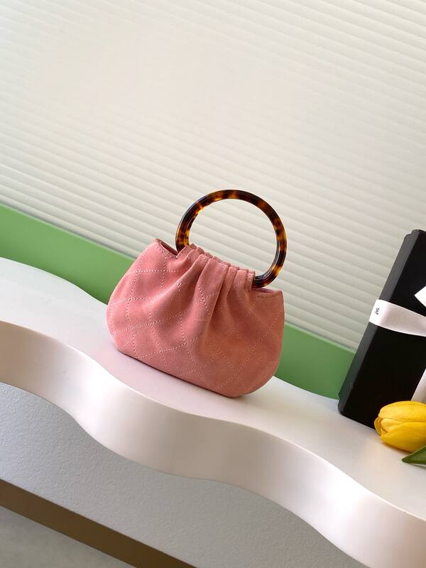 Chanel Pink suede handbag — Top Quality Replica