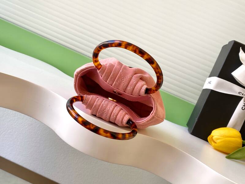 Chanel Pink suede handbag — Top Quality Replica