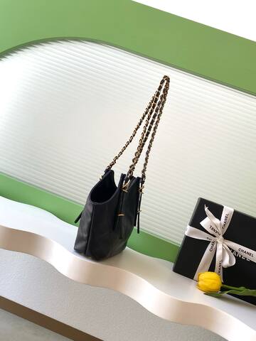 Chanel CC Logo Tote Black mini shoulder AAA Quality Replica