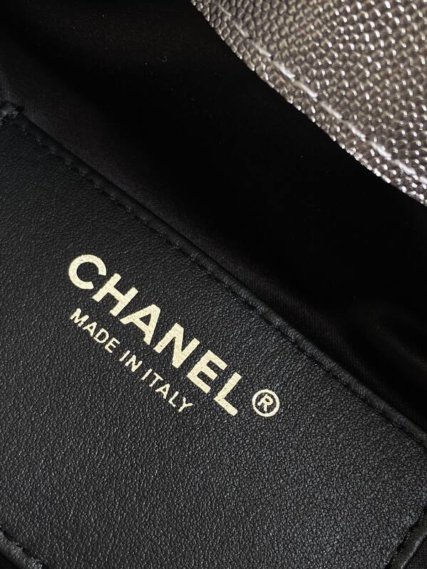 Chanel metallic taupe quilted leather shoulder — AAA Quality Replica