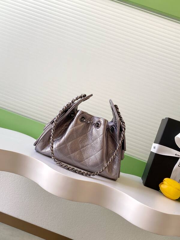 Chanel Metallic taupe shoulder — Top Quality Replica