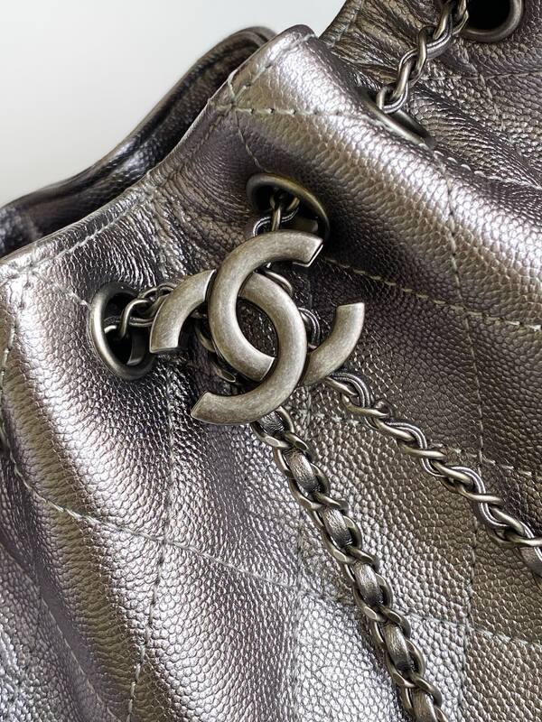 Chanel Metallic taupe shoulder — Top Quality Replica
