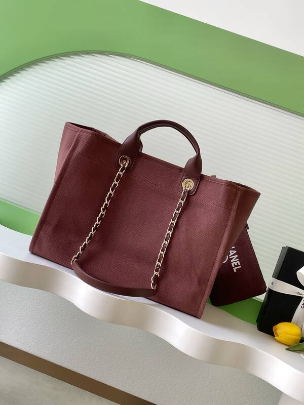 Chanel Burgundy tote — AAA Quality Replica