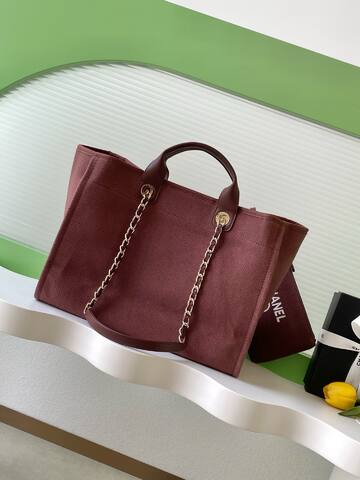 Chanel Burgundy tote AAA Quality Replica