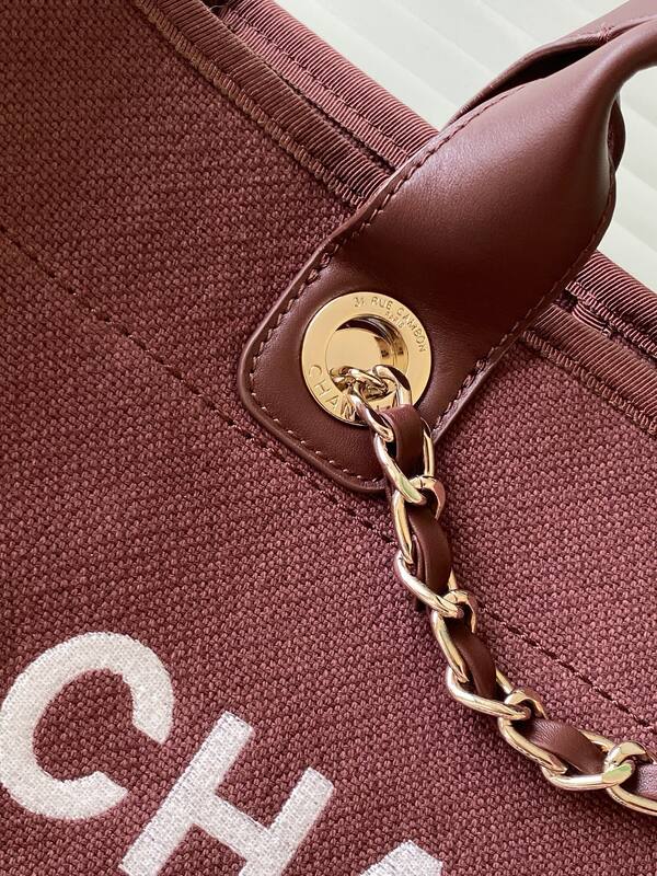 Chanel Burgundy tote — AAA Quality Replica