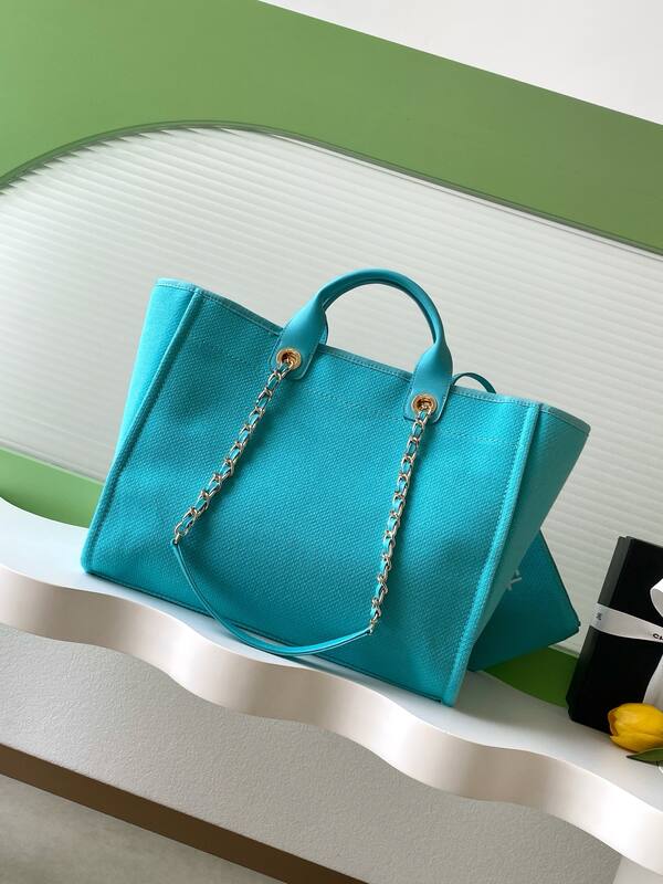 Chanel Turquoise canvas tote — 1:1 Replica