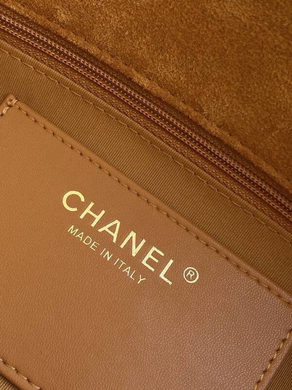 Chanel Classic Flap Brown suede shoulder — AAA Quality Replica