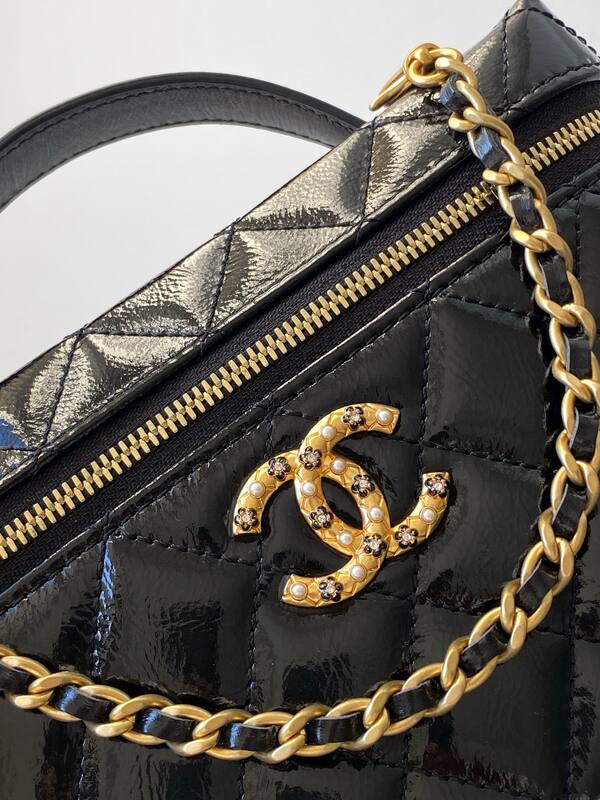 Chanel Black patent crossbody — AAA Quality Replica