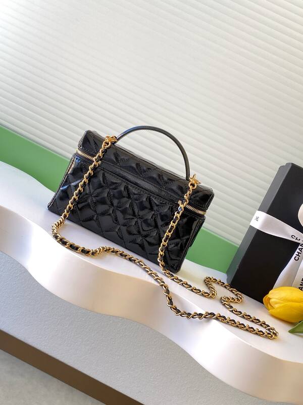 Chanel Black patent crossbody — AAA Quality Replica