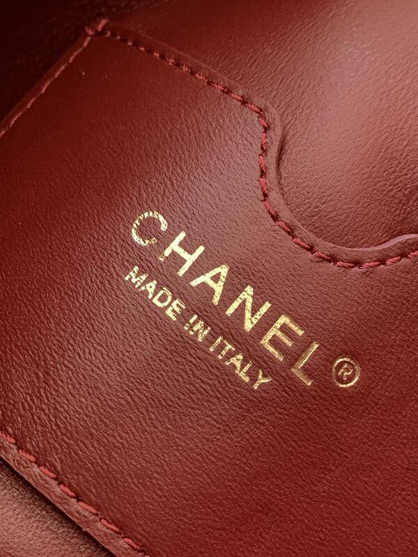 Chanel Burgundy shoulder — 1:1 Replica