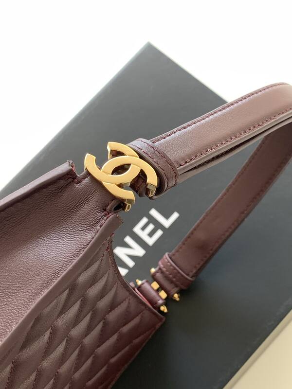Chanel Burgundy shoulder — 1:1 Replica