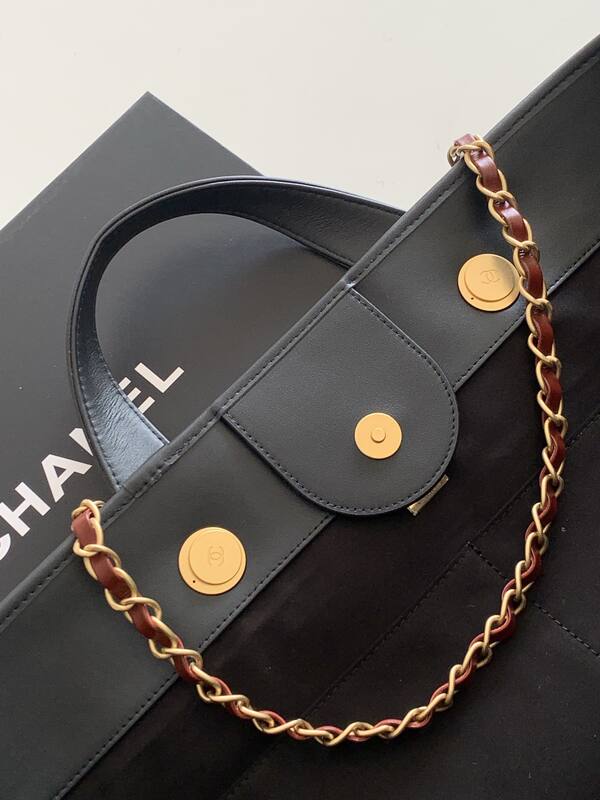 Chanel Dark grey felt tote — AAA Quality Replica