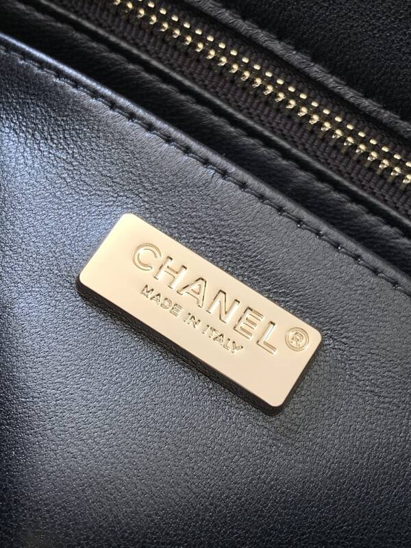 Chanel Classic Flap Black sequin shoulder — Top Quality Replica
