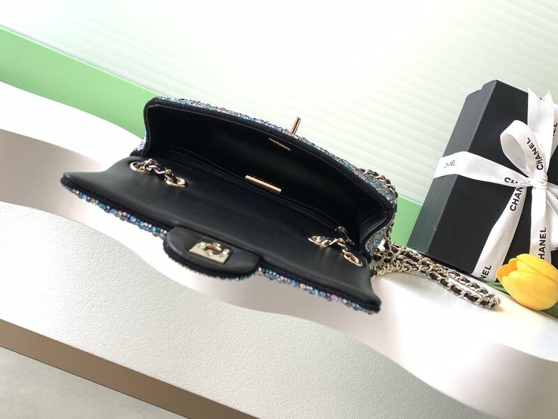 Chanel Classic Flap Multicolor crystal shoulder — Top Quality Replica