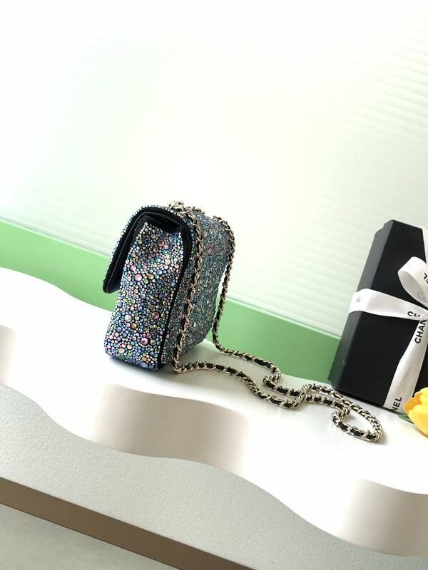 Chanel Classic Flap Multicolor crystal shoulder — Top Quality Replica