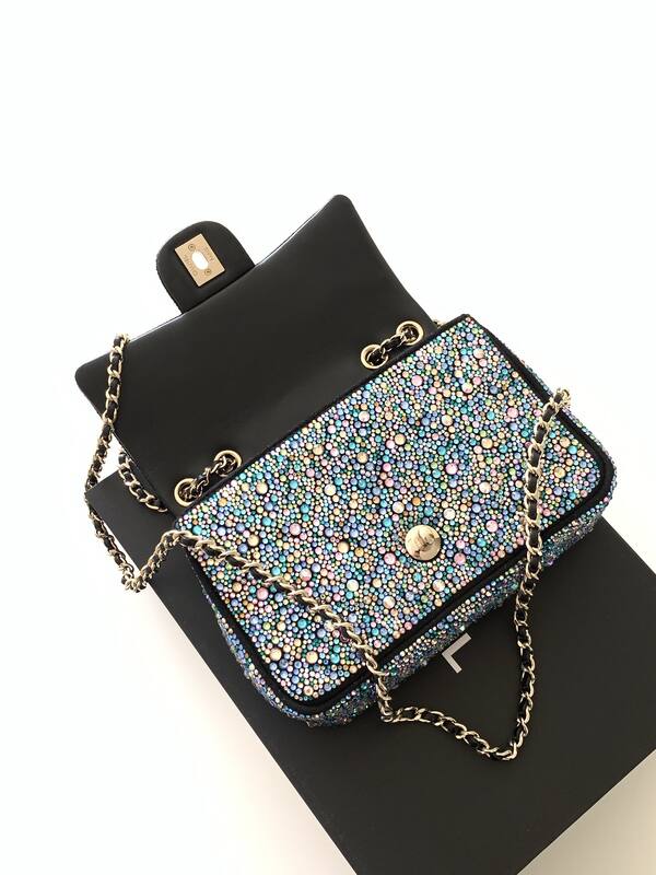 Chanel Classic Flap Multicolor crystal shoulder — Top Quality Replica