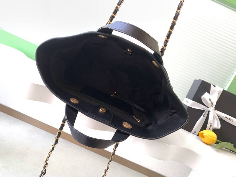 Chanel Dark Denim Black tote — AAA Quality Replica