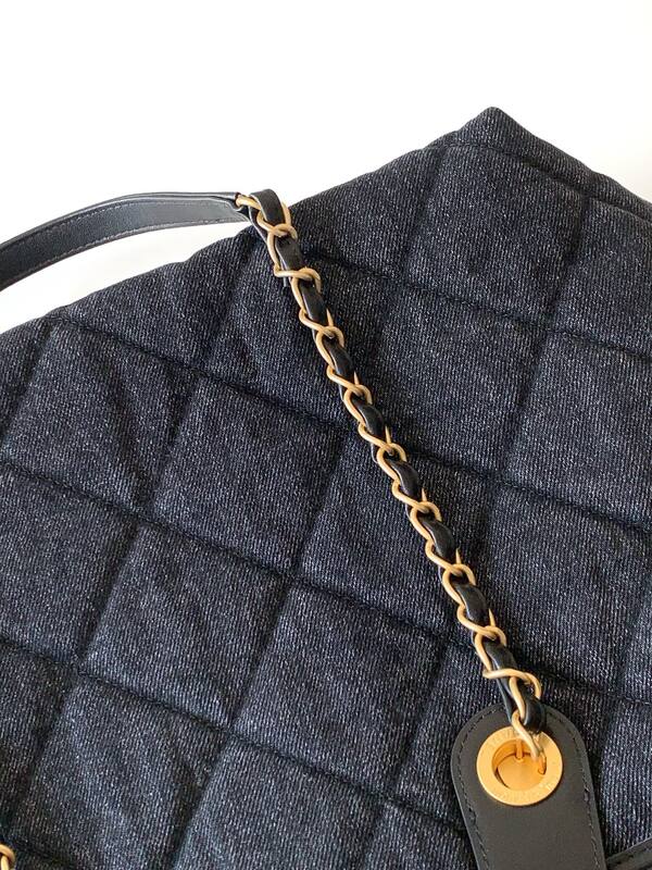 Chanel Dark Denim Black tote — AAA Quality Replica