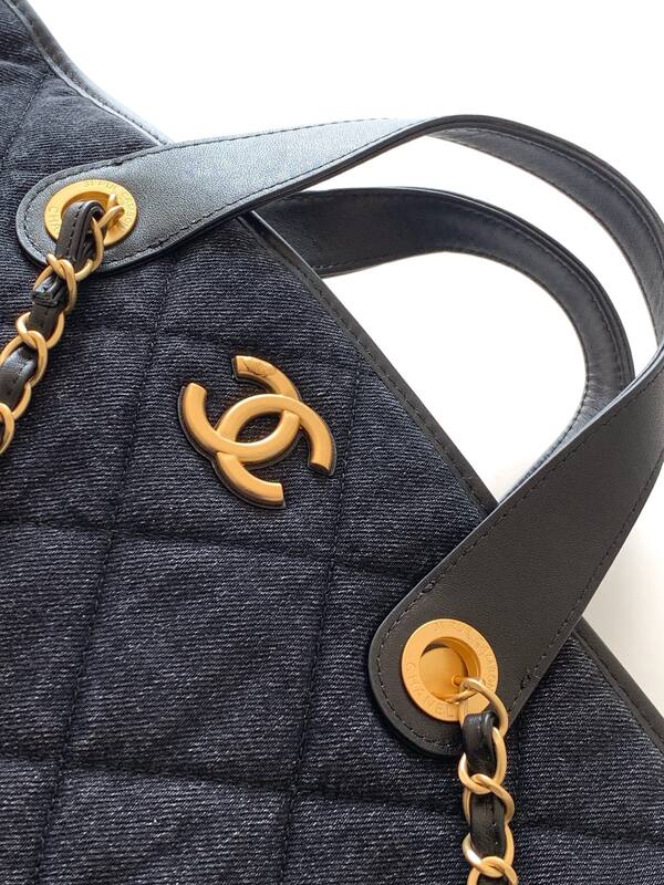 Chanel Dark Denim Black tote — AAA Quality Replica