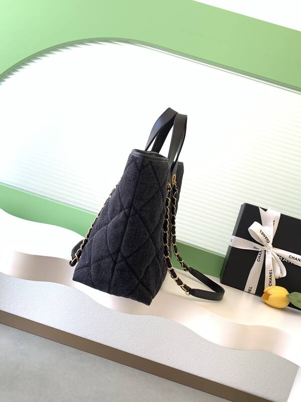 Chanel Dark Denim Black tote — AAA Quality Replica