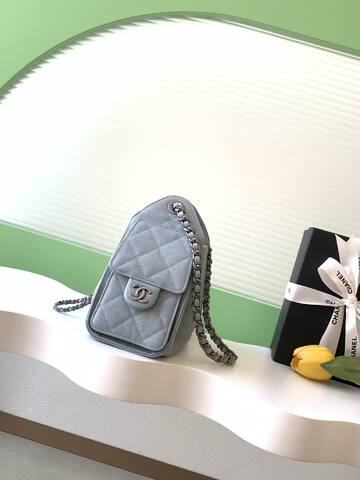 Chanel Light blue shoulder Premium Replica