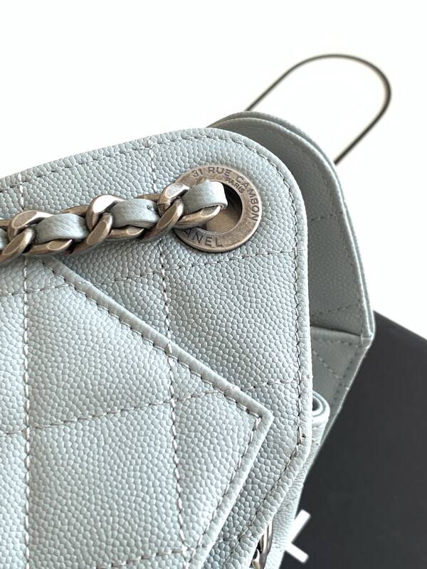 Chanel Light blue shoulder — Premium Replica