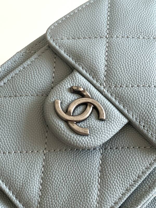Chanel Light blue shoulder — Premium Replica