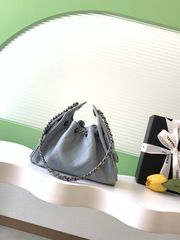 Chanel Light blue shoulder — Premium Replica