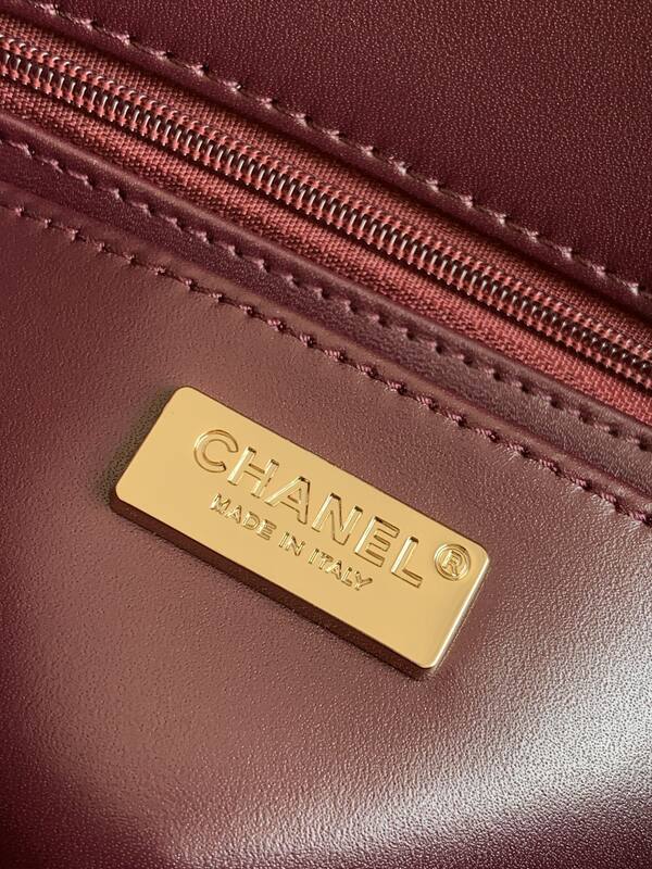 Chanel Classic Flap Pink red sequin tweed mini crossbody — Top Quality Replica