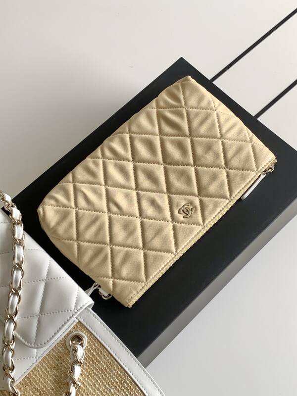 Chanel Beige straw and white leather tote — AAA Quality Replica