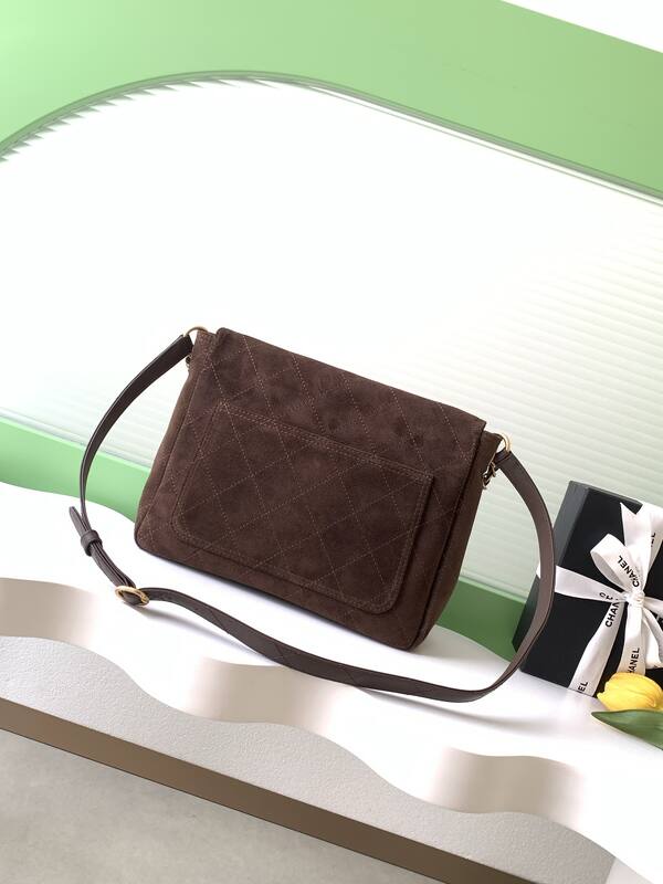 Chanel Brown suede shoulder — 1:1 Replica