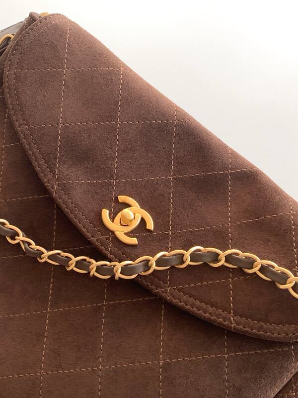 Chanel Brown suede shoulder — 1:1 Replica