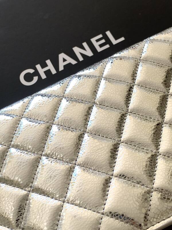 Chanel Silver metallic shoulder — Premium Replica