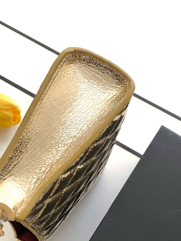 Chanel Metallic Gold shoulder — Premium Replica