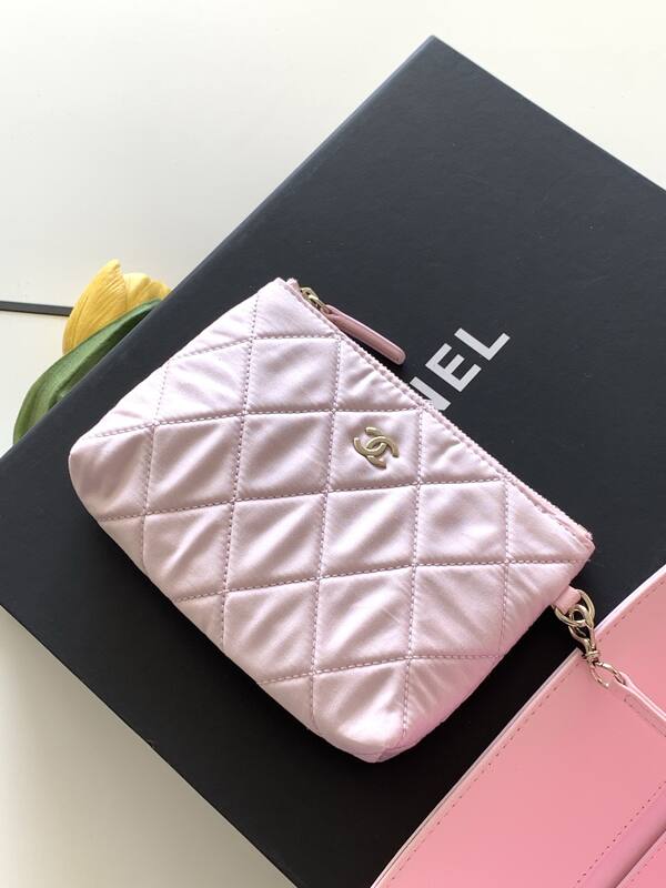 Chanel Pink and Beige Straw shoulder — AAA Quality Replica