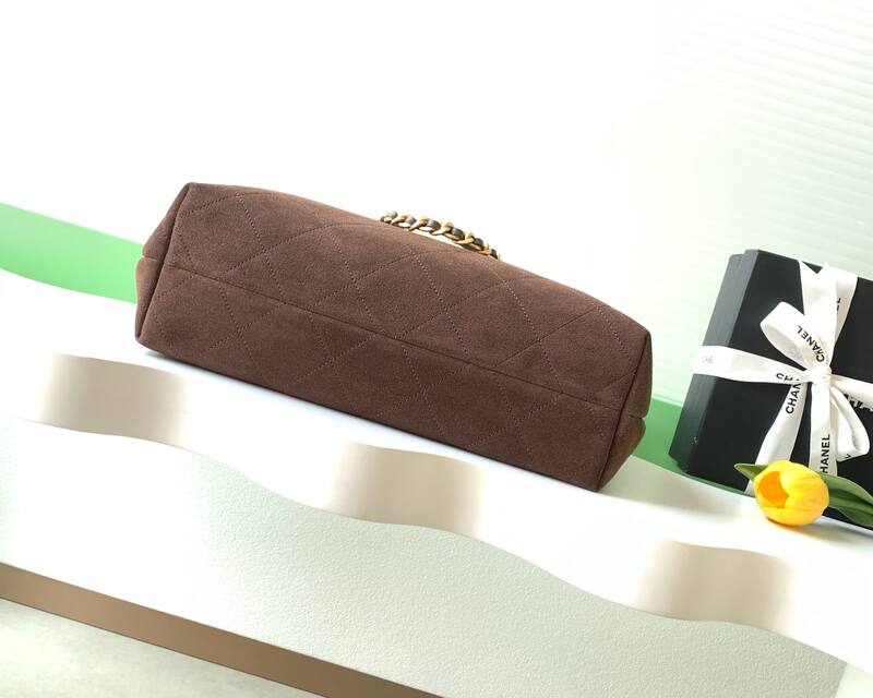 Chanel Hobo Brown suede shoulder — AAA Quality Replica