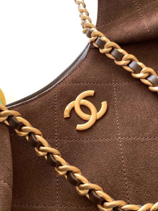 Chanel Hobo Brown suede shoulder — AAA Quality Replica