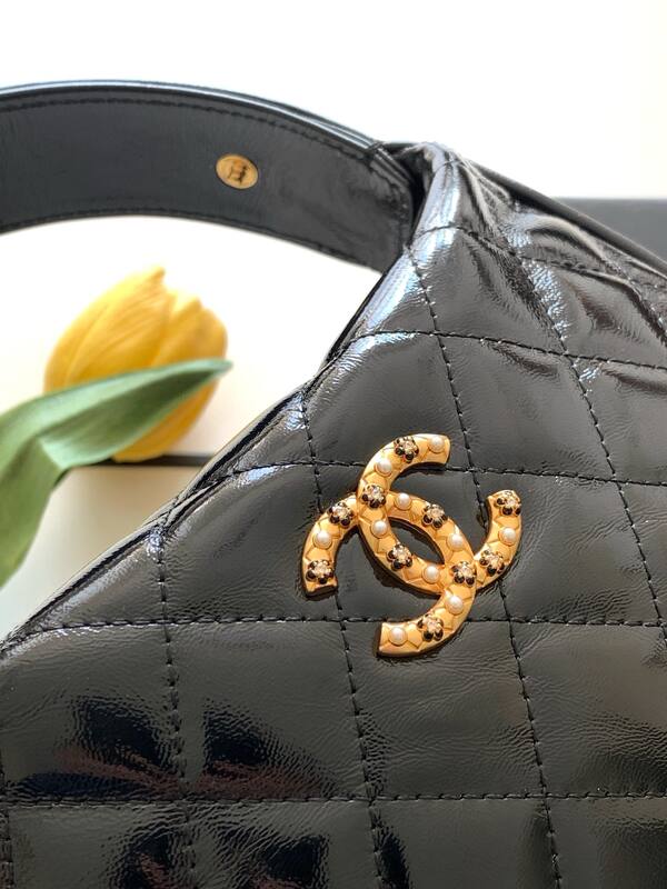 Chanel Hula Hoop Black shoulder — Premium Replica